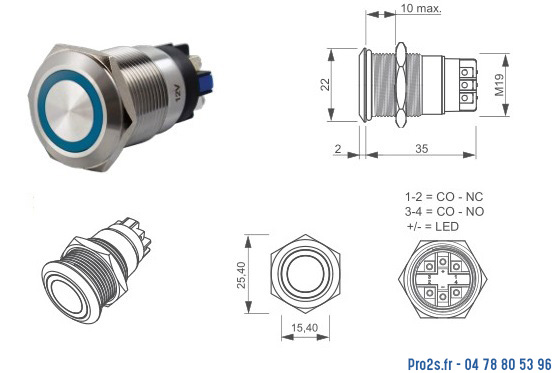 telecommande IZYX BP SS19B12 face