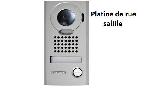 telecommande aiphone platine-saillie JODV face