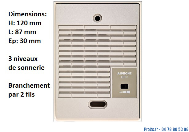 Voir la fiche produit AIPHONE_SONNETTE-DEPORTE_IER2
