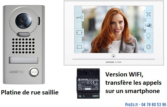 telecommande aiphone video jos-1vw saillie wifi face