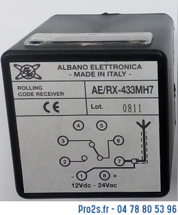 telecommande albano kit433 interieur