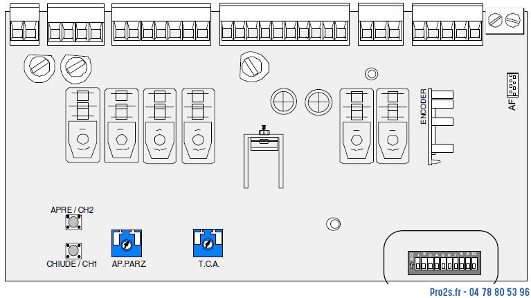 telecommande came carte 3199ZBY-4 face