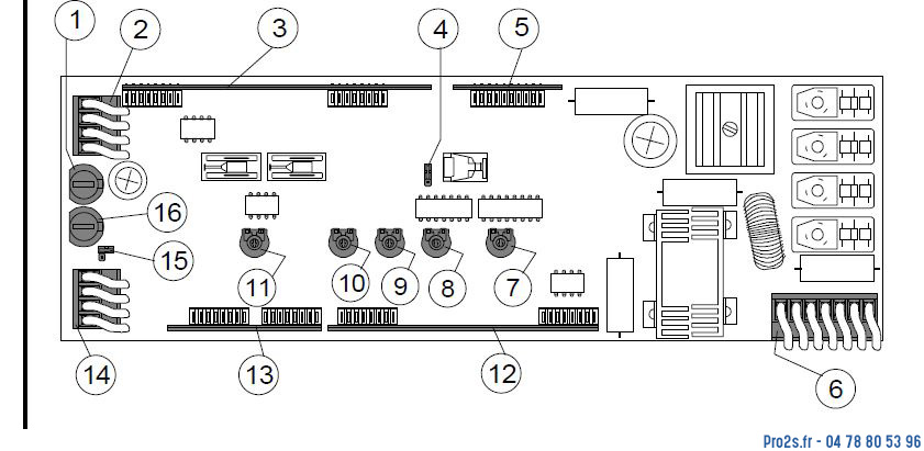 telecommande came carte 3199ZP9 face