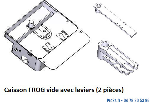 telecommande came frog caisson levier face