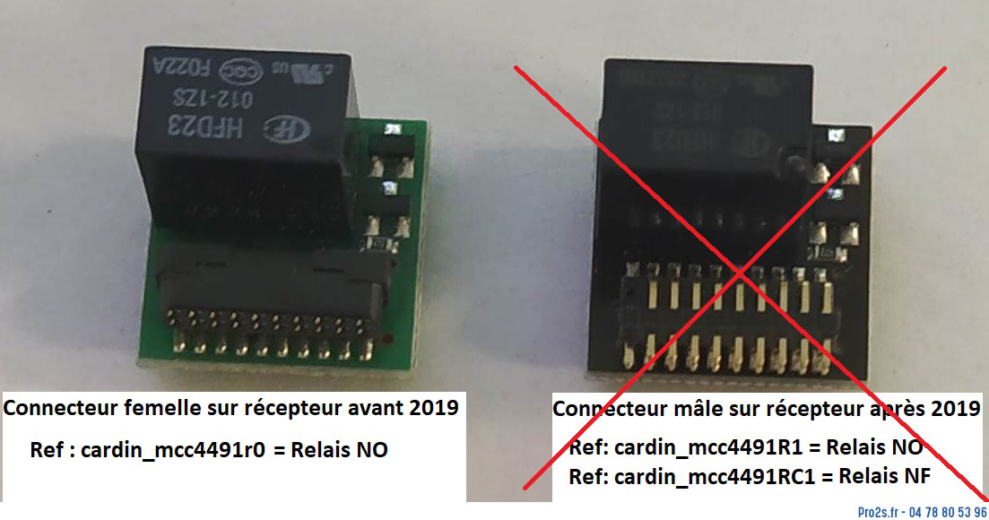 telecommande cardin mcc4491r0 ancien face