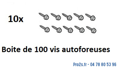 telecommande cremaillere boite 100 vis acrva face