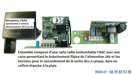 telecommande faac recept 868 2cnx face