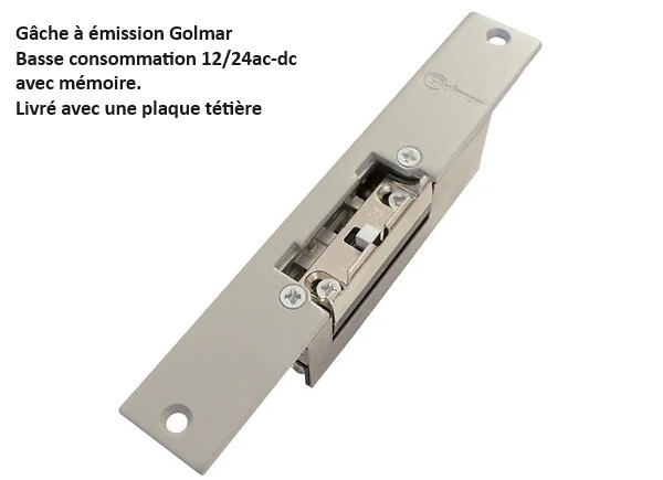 telecommande gache 12V basse-conso TCV24-UNI face