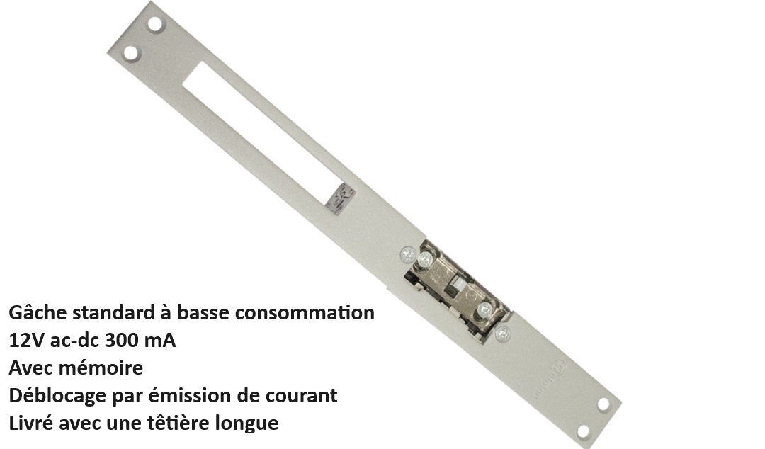 telecommande gache 12V basse-conso TCV24L-UNI face