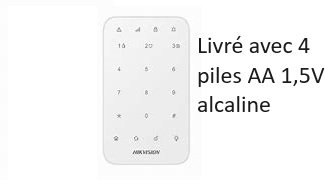 telecommande hik alarme clavier DS-PK1-E-WE face