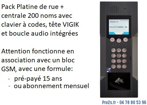 Télécommande INTRABOX VIGIK-GSM 06-0102