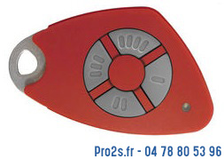 telecommande intratone tel4tx rouge 09-0117 face