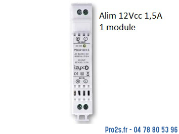 telecommande izyx alim psdx1201-5 face