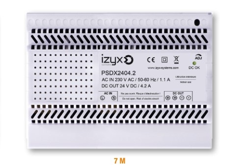 telecommande izyx alim psdx2404-2 face