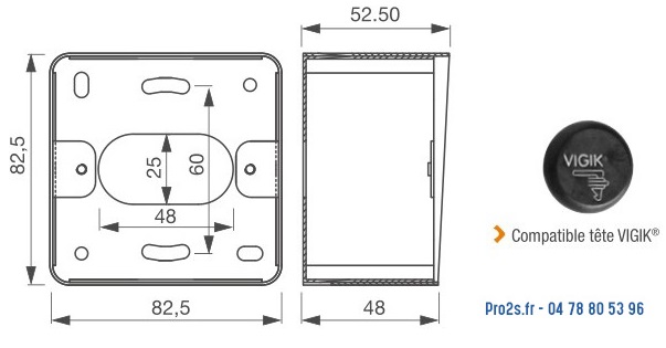 telecommande izyx boitier-vigik-inox SSP225VGK-T25 SSH202 interieur