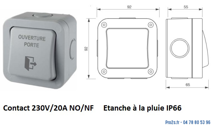 telecommande izyx bp etanche exsw90ap face