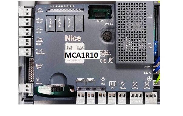 telecommande nice carte mca1r10 face