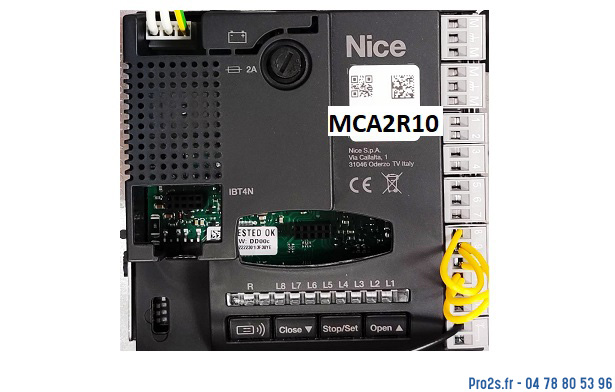 telecommande nice carte mca2r10 face