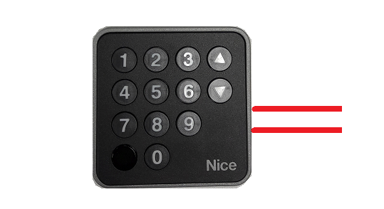 telecommande nice clavier edsb-bus face