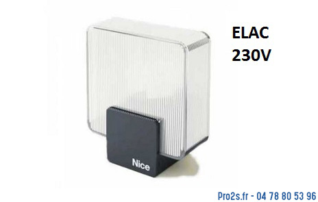 telecommande nice clignotant elac230 face