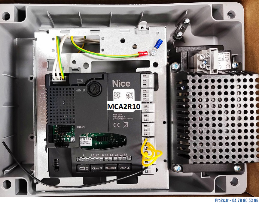 telecommande nice coffret mc424l face