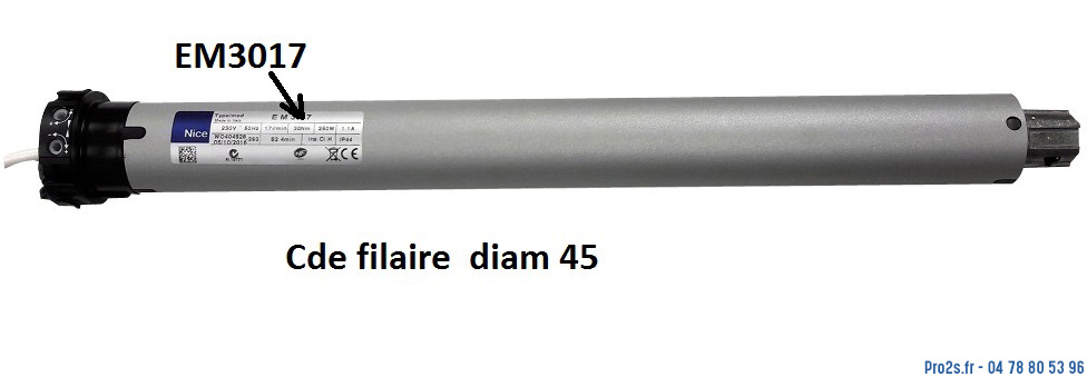 telecommande nice em3017 filaire face