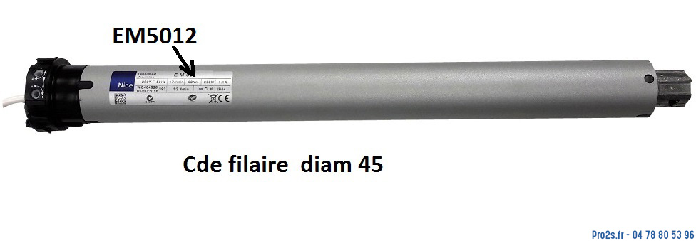 telecommande nice em5012 filaire face