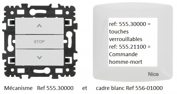 telecommande nice inter volet 555-21100-et-556-01000 face