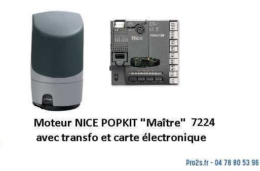 telecommande nice moteur-carte popkit PP7124R10 face