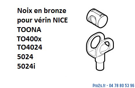 telecommande nice noix-bronze prto06 face