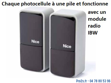 telecommande nice photocellule radio piles epmow face