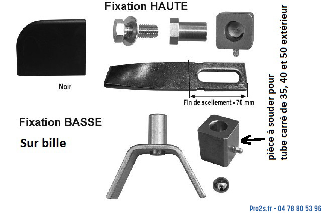 telecommande pivot 1xportail scelle 35 A010380 face