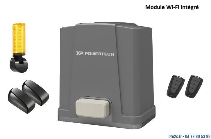 telecommande powertech kit-coulissant pl800wifi face