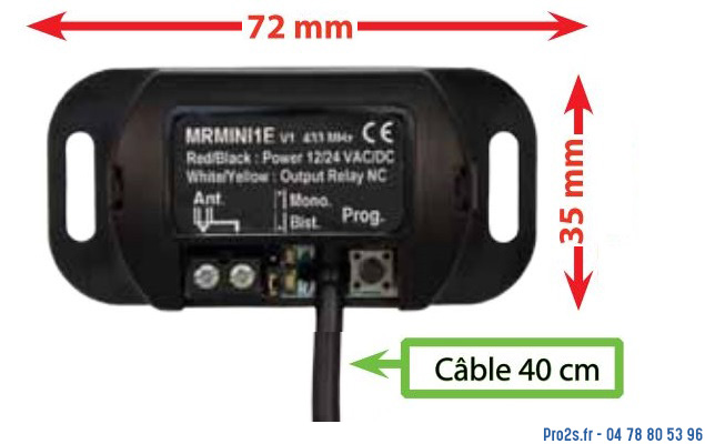 telecommande prastel mrmini1e face