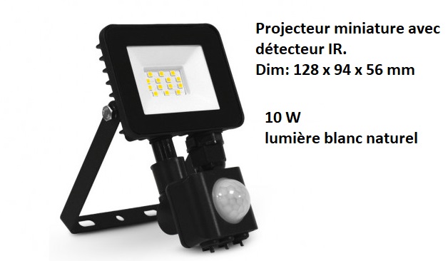 Voir la fiche produit PROJECT-LED-NOIR-DETECT-10W-4000K_100066