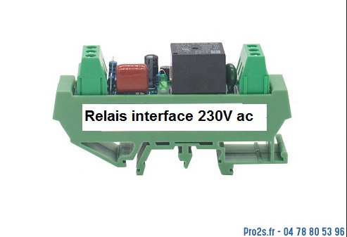 telecommande relais interface 230v RMDX23001 face