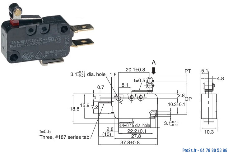 telecommande rib fin de course cel1350 face