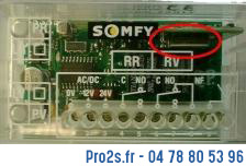 telecommande somfy recept rts face